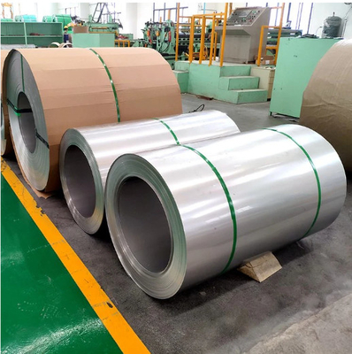 Uzunluğu 1000mm-6000mm Paslanmaz Çelik Soğuk Rulo Bobin Kalınlığı 0.3mm-3.0mm İnşaat